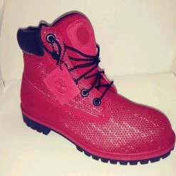 N-STOCK.NET TIMBERLAND RED WEB WATERPROOF BOOT JUNIOR's GS