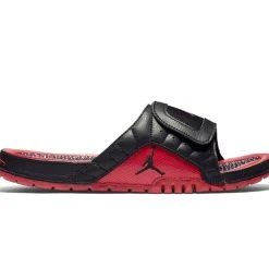 N-STOCK.NET JORDAN RETRO 12 BLACK WHITE RED SLIDE