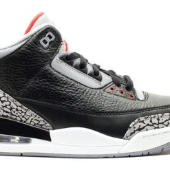 Nike AIR JORDAN RETRO 3 BLACK CEMENT 2011 RELEASE